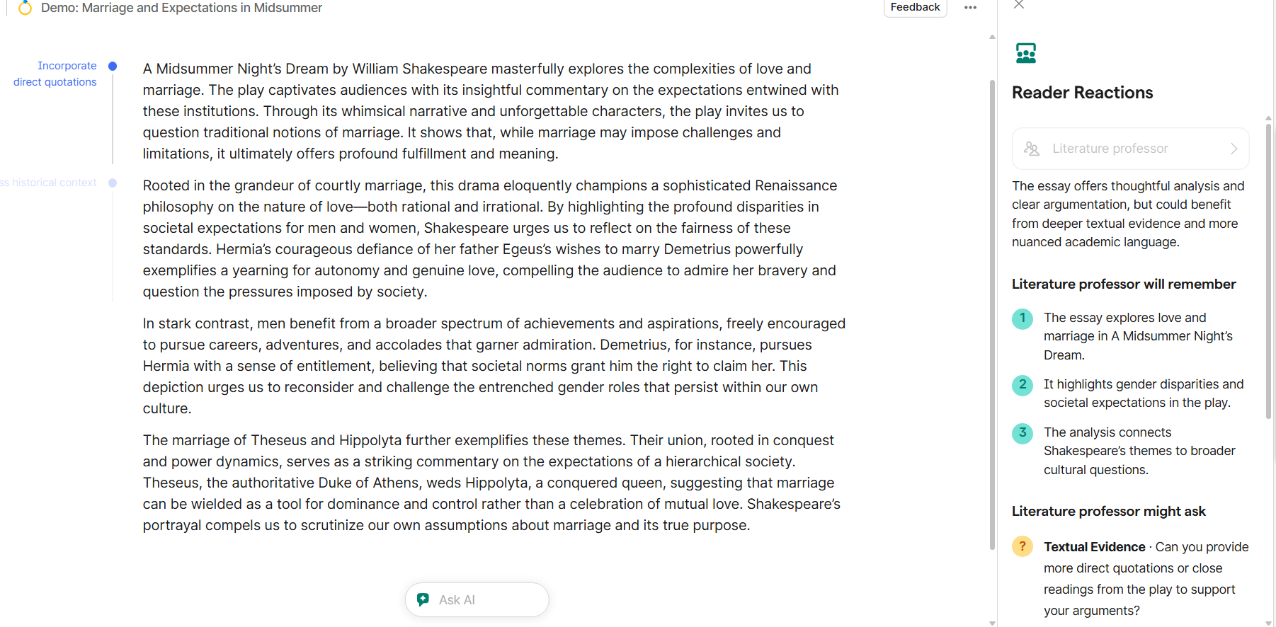 Reader Reactions: Dự đoán phản ứng của người đọc về nội dung của bạn, từ đó điều chỉnh tông giọng và cách diễn đạt cho phù hợp.