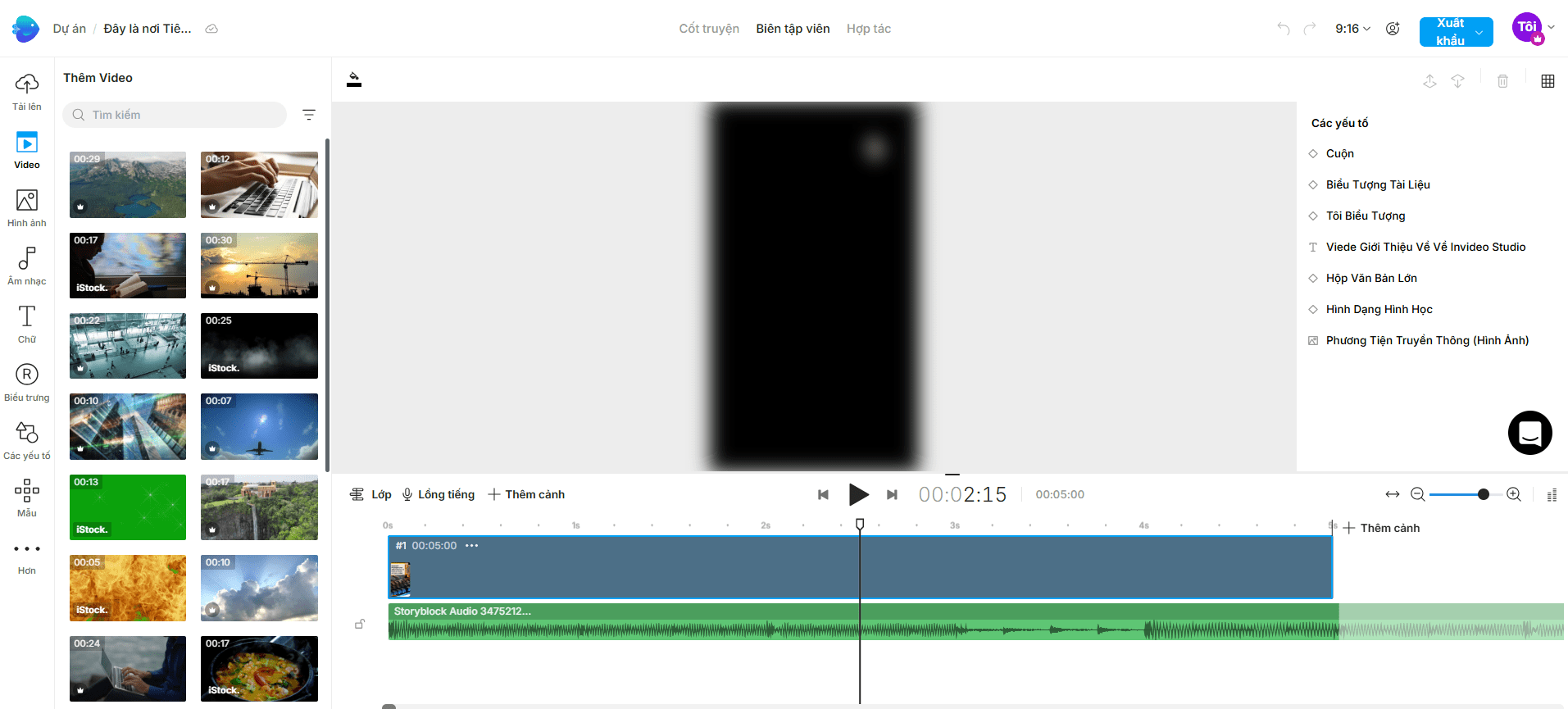 InVideo Studio cho phép người dùng edit video chuyên nghiệp
