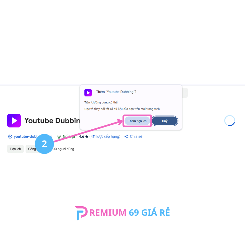 Chọn "Thêm tiện ích"