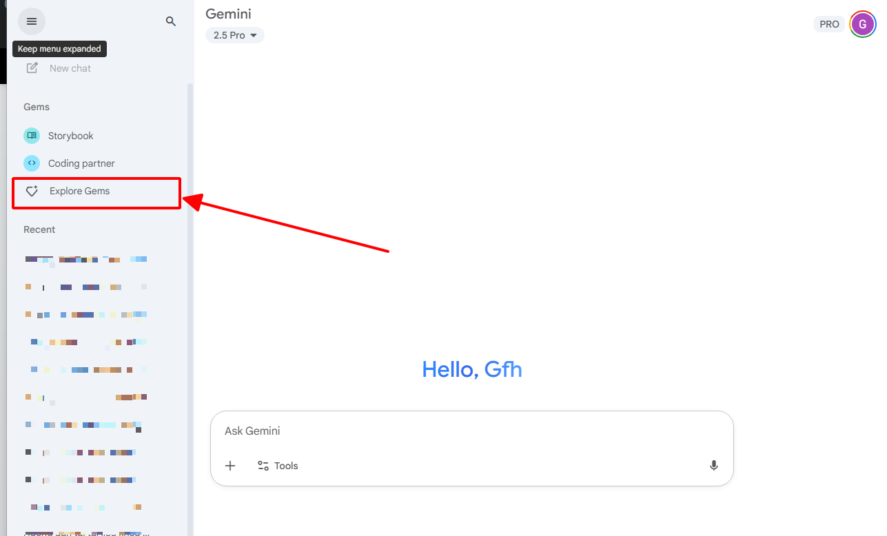 Truy cập gemini.google.com (đăng nhập Google cá nhân, yêu cầu 18+).