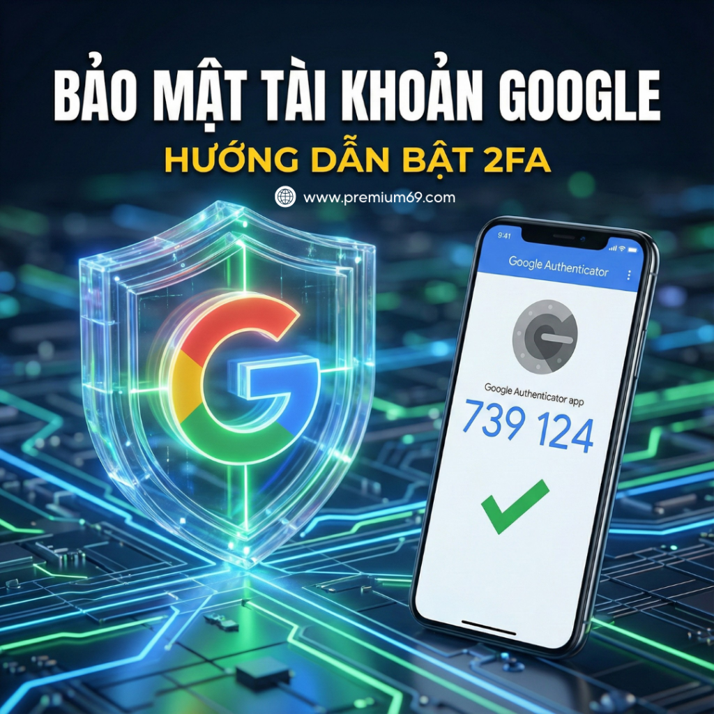 Hướng dẫn bật 2FA bảo mật tài khoản Google bằng ứng dụng Authenticator trên điện thoại