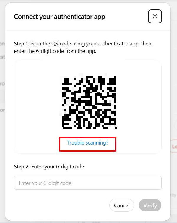 Màn hình Verify your identity của ChatGPT với nút Try another method được khoanh đỏ