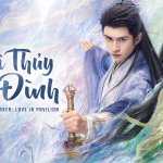 Poster phim Hoài Thủy Trúc Đình (Fox Spirit Matchmaker: Love in Pavilion) với tạo hình nam nữ chính trong bối cảnh huyền huyễn cổ trang.